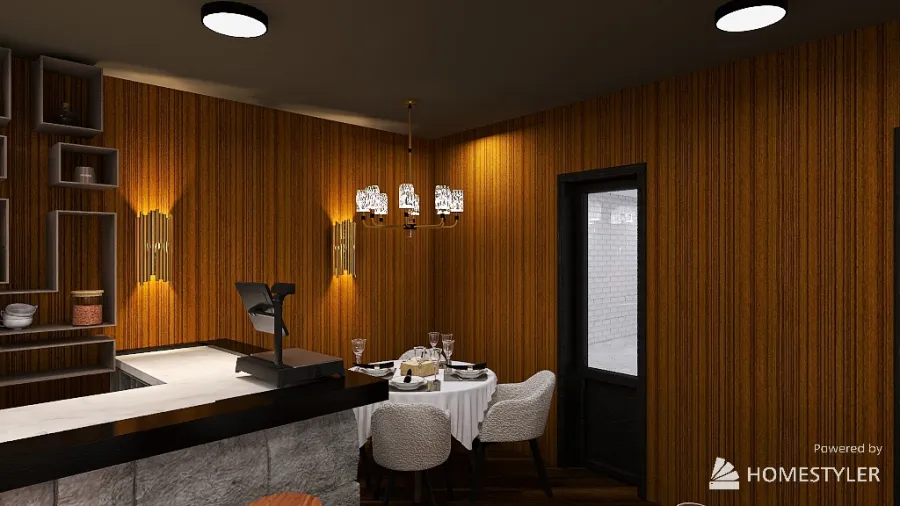 Ресторан из сериала кухня 3d design renderings
