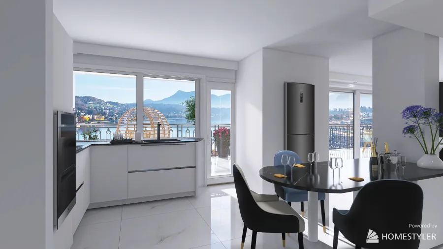 Gavina V1 - 4 bedroom 100m2 appartment with 100m2 Terrace - Nice French Riviera 3d design renderings