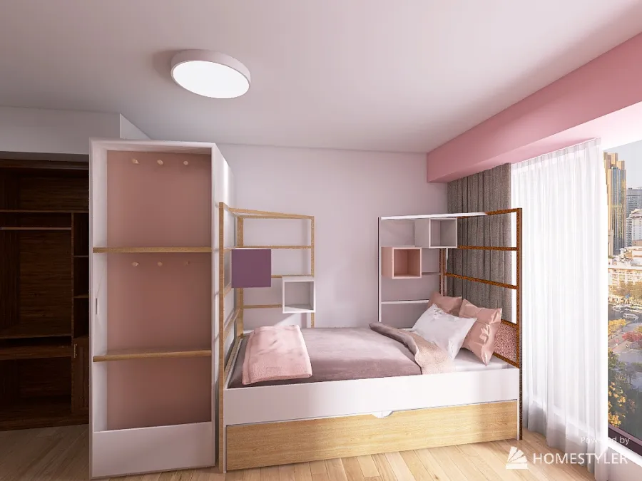 Barbie Girl Room 3d design renderings