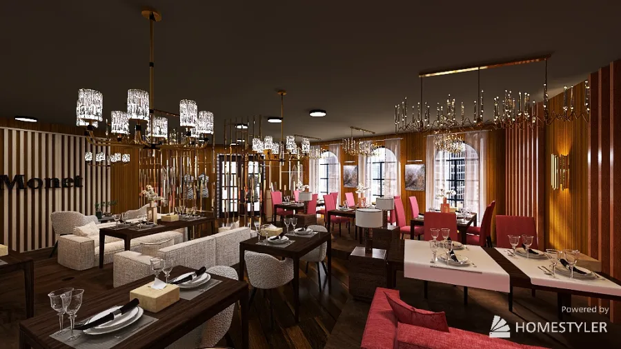 Ресторан из сериала кухня 3d design renderings