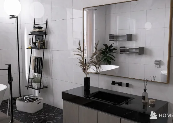Modern New York Apartment Bathroom Design Rendering