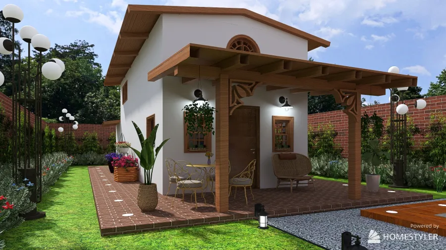 Rustic Cabin 3d design renderings
