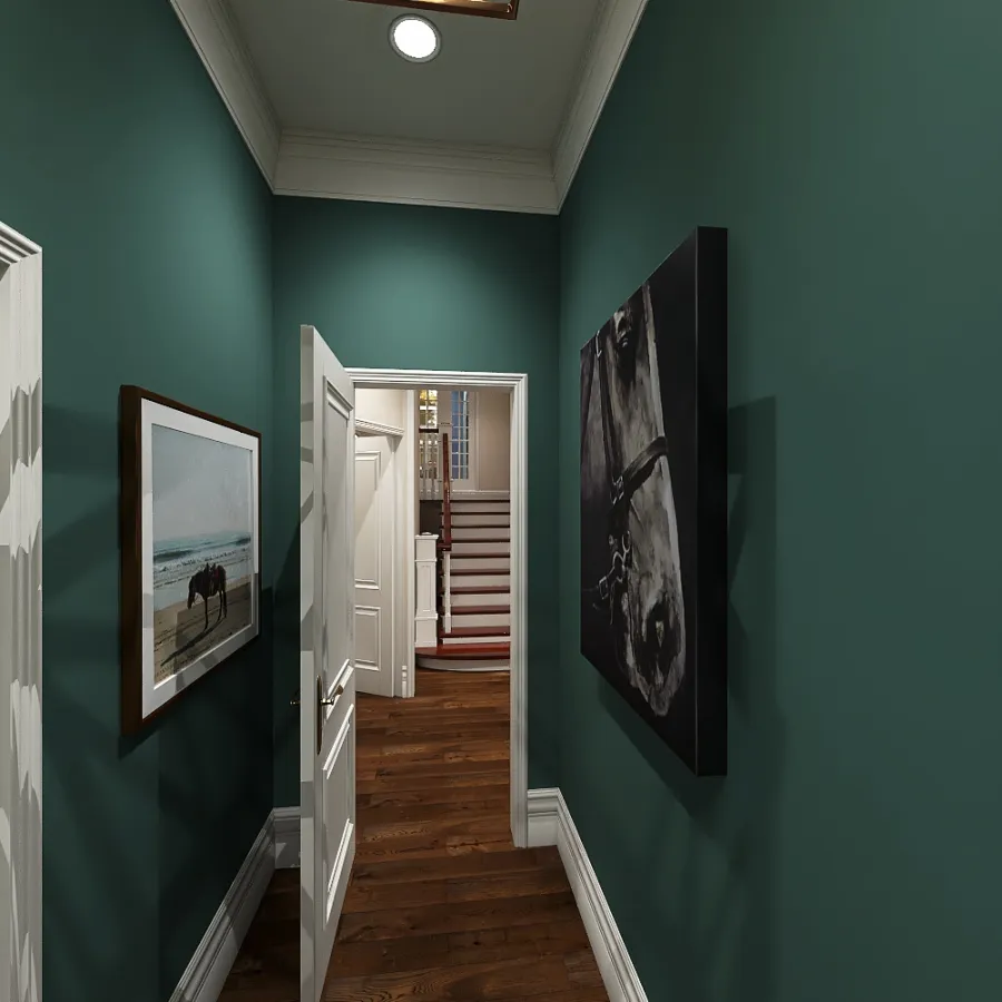 Master Hallway 3d design renderings