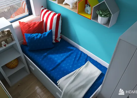 The smallest kidsroom ever Design Rendering