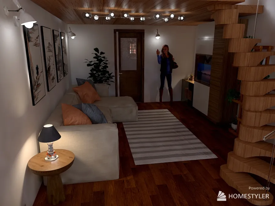Rustic Cabin 3d design renderings