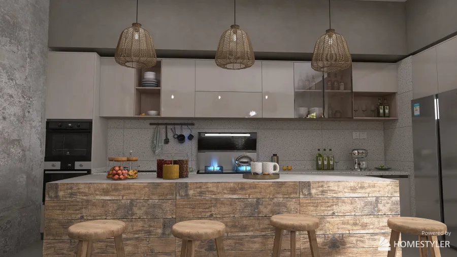 Kitchen diner 3d design renderings