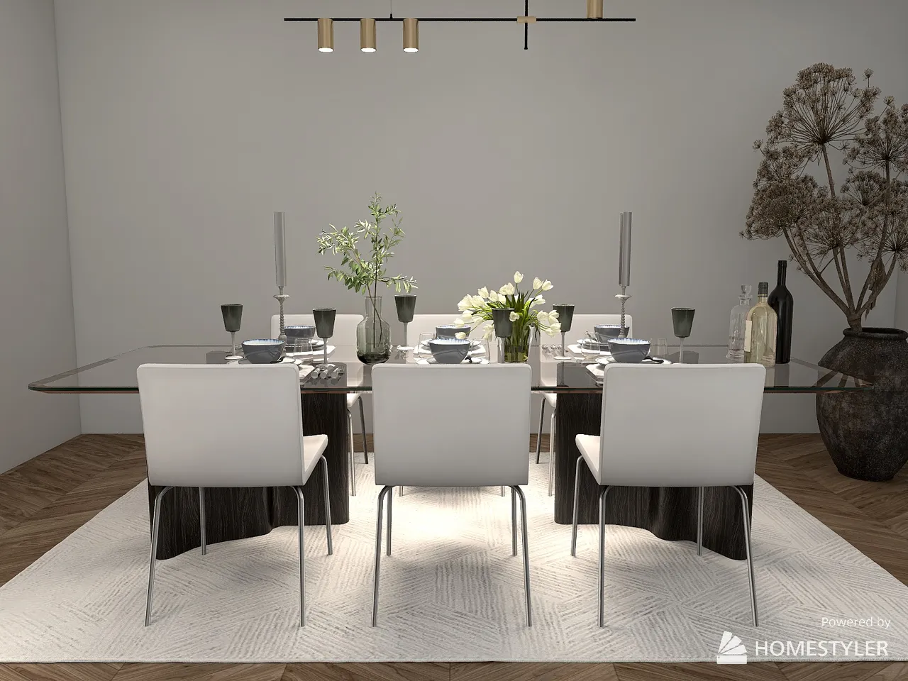 LivingDiningRoom 3d design renderings