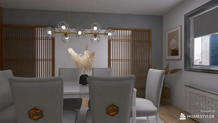 Modeling kitchen and dining room 3d design renderings