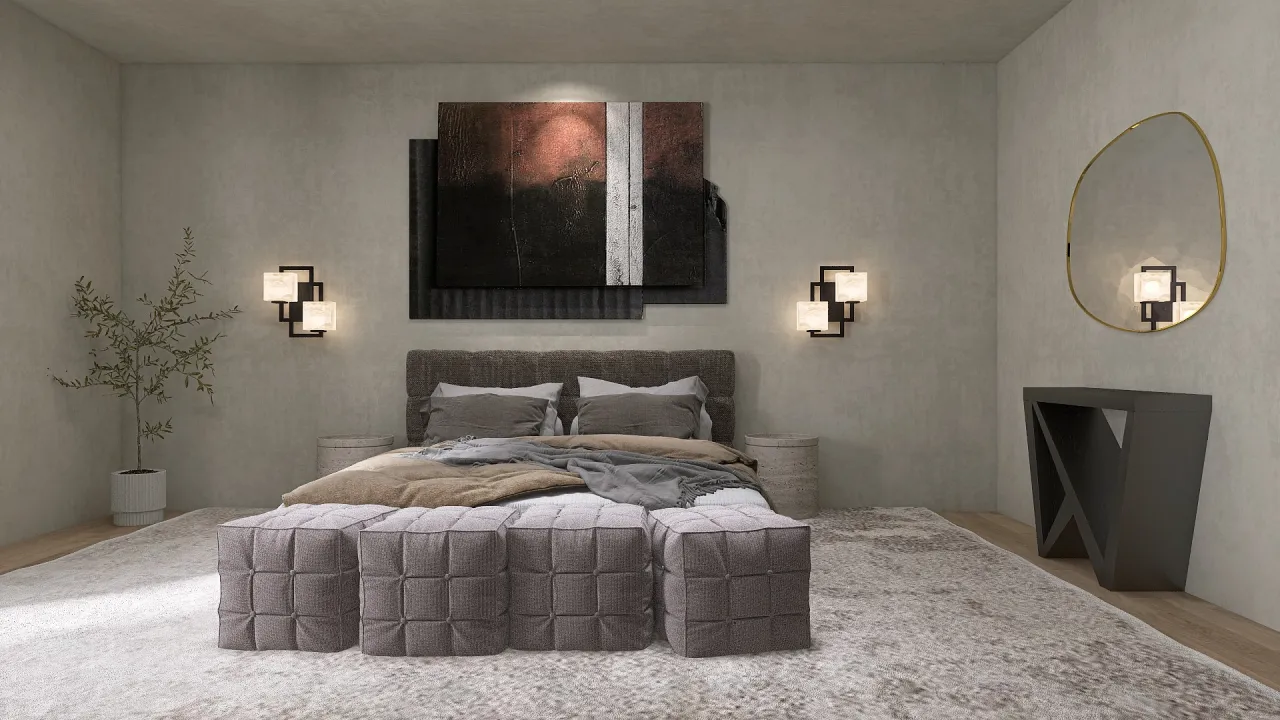 Bedroom 3d design renderings