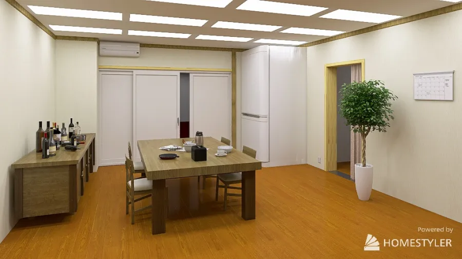 Misato Katsuragi's Apartment 3d design renderings