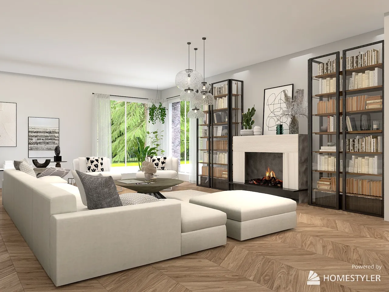 LivingDiningRoom 3d design renderings