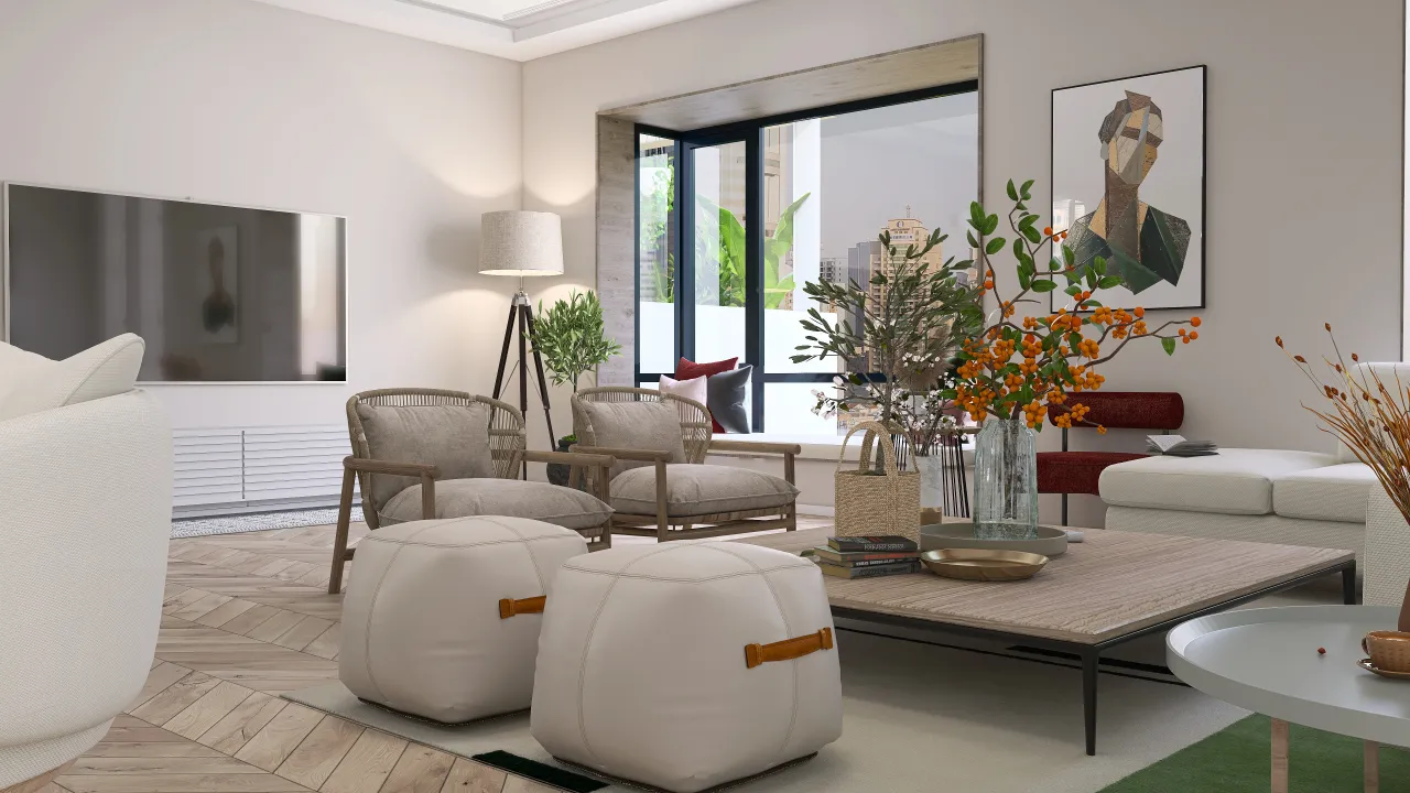 LivingDiningRoom 3d design renderings