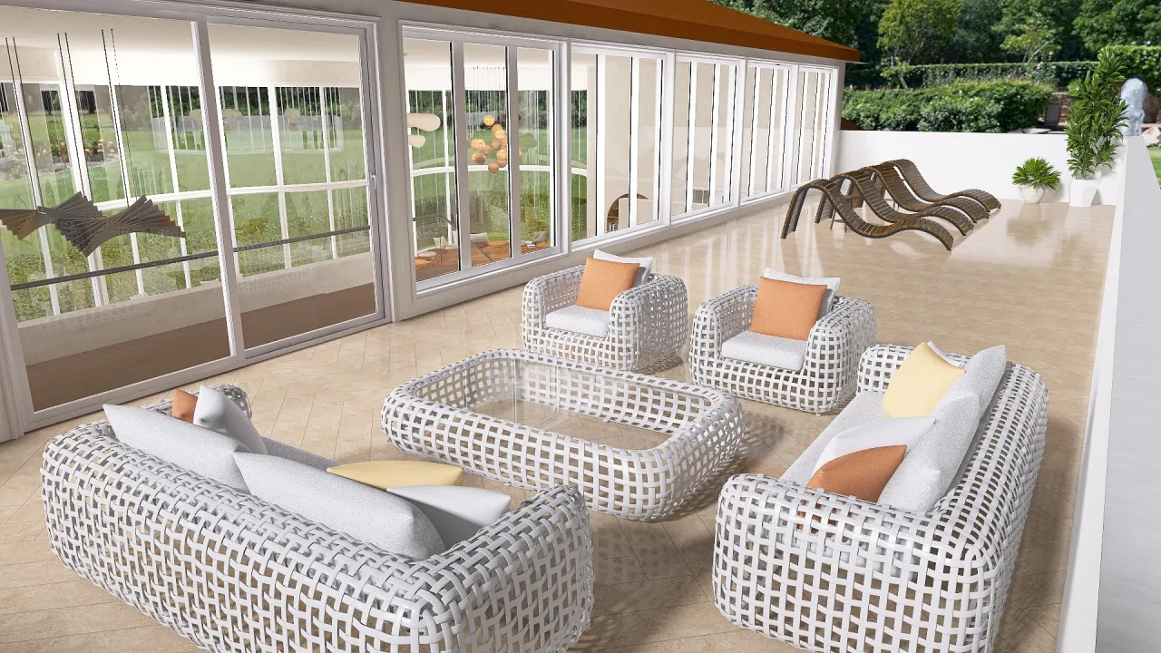 Balcony 3d design renderings