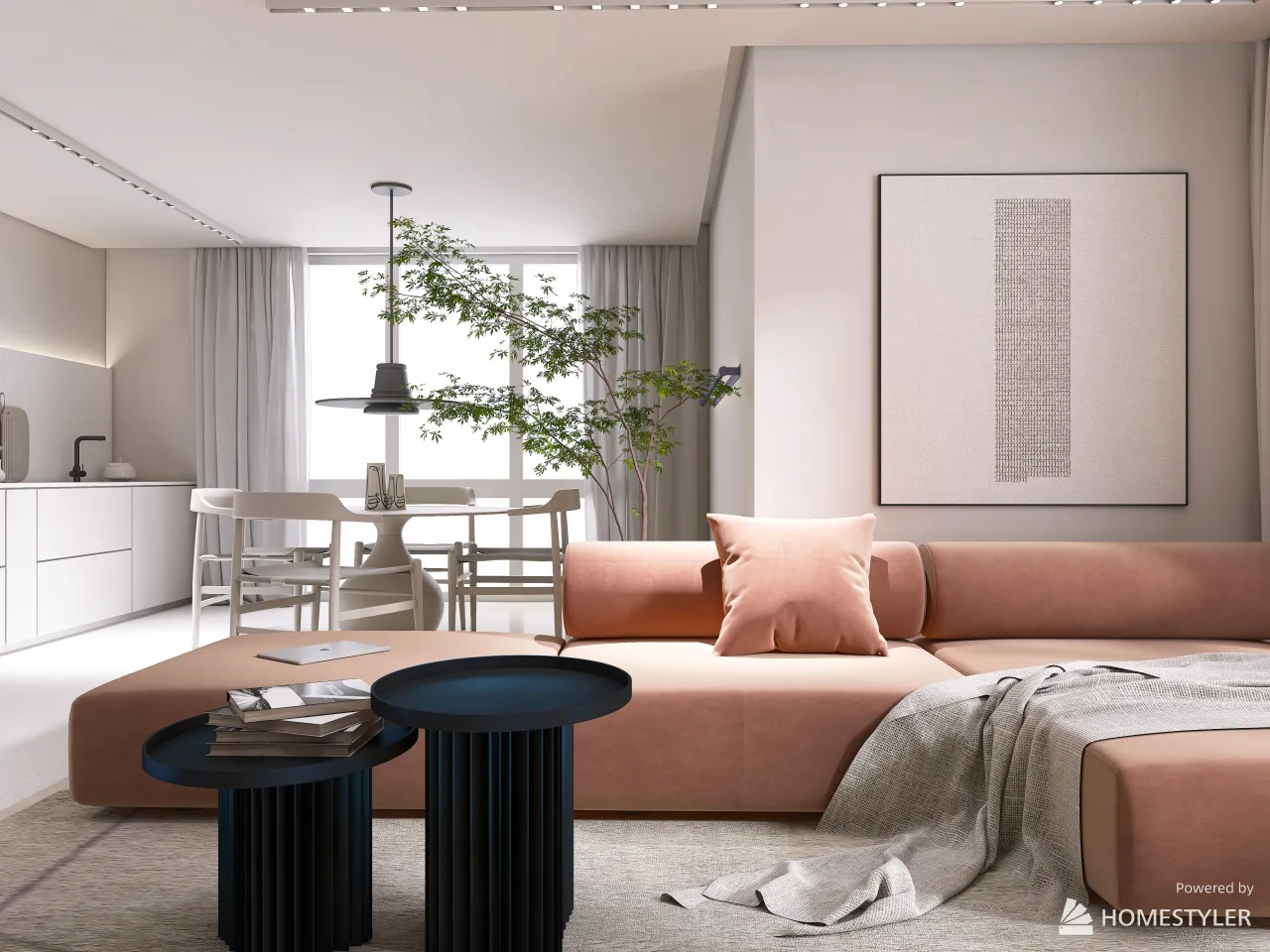 ITALIAN MINIMALIST LIFE 3d design renderings