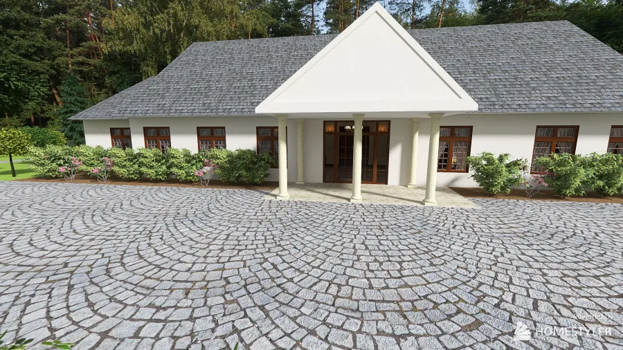 Polish Manor House 3d design renderings