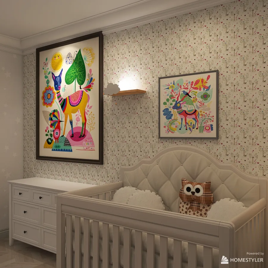 Детская комната 3d design renderings