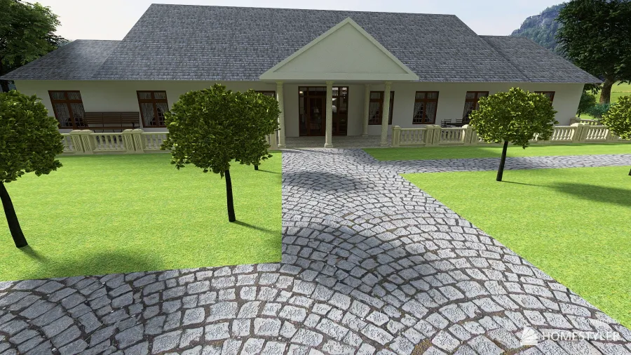 Polish Manor House 3d design renderings