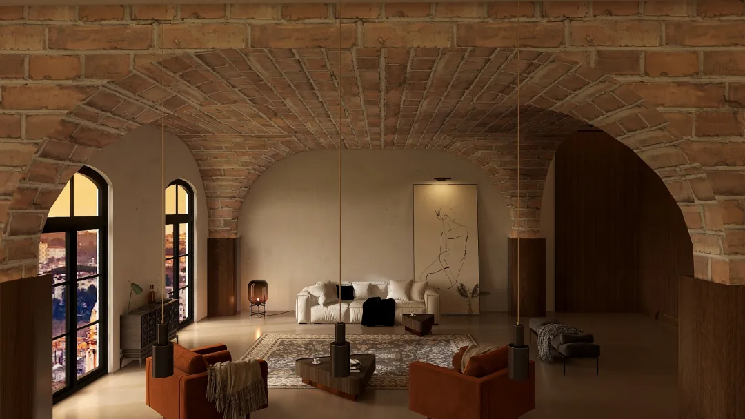 Italian Minimalist 3d design renderings