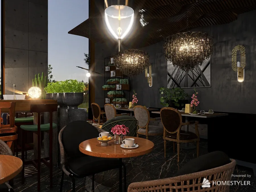 Кафе Казань 3d design renderings