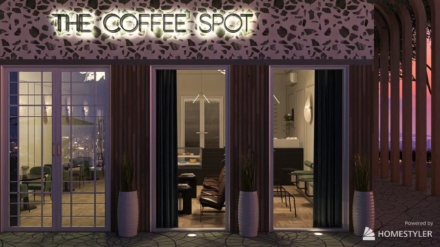 Italian Coffee&Pastry 3d design renderings