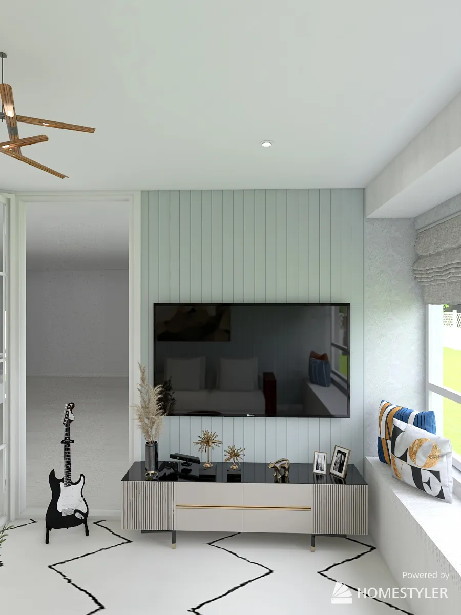 Family Room 3d design renderings
