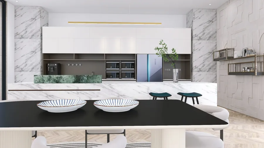 Kitchen Dining 3d design renderings
