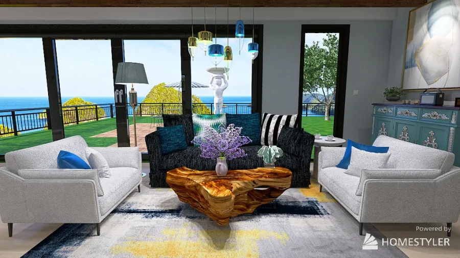 coastal blue 3d design renderings