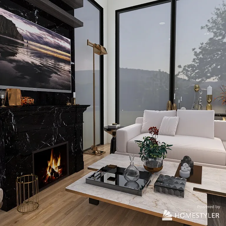 LAVISH LIVING ROOM 3d design renderings