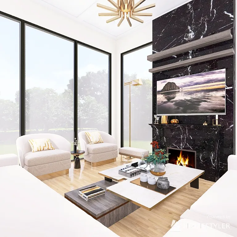 LAVISH LIVING ROOM 3d design renderings