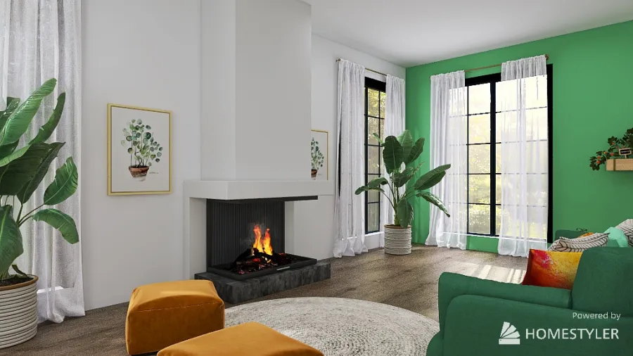 Jade Sitting Room - FULL DESIGN 3d design renderings