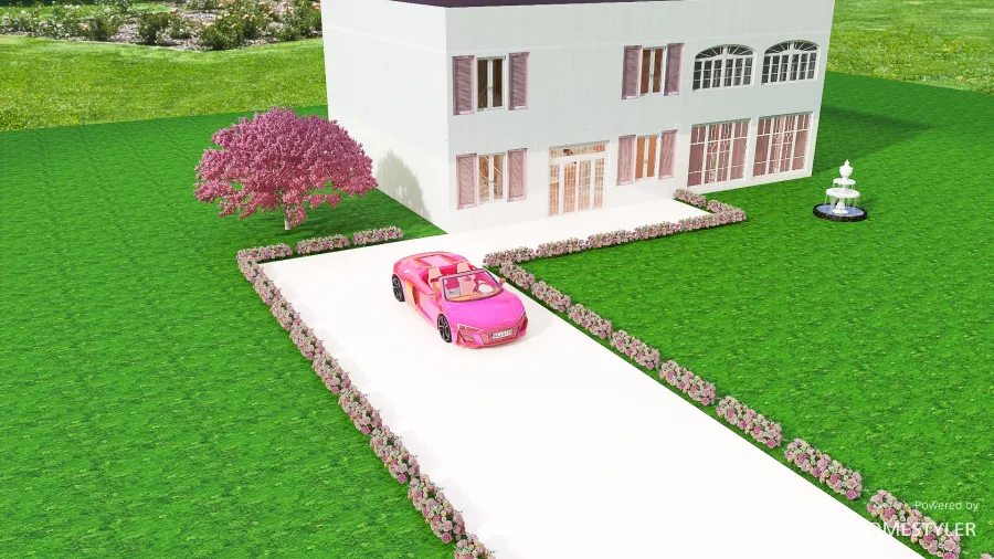 Barbie's Dream House 3d design renderings