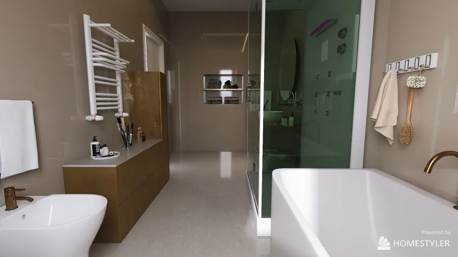Resin Bathroom 3d design renderings