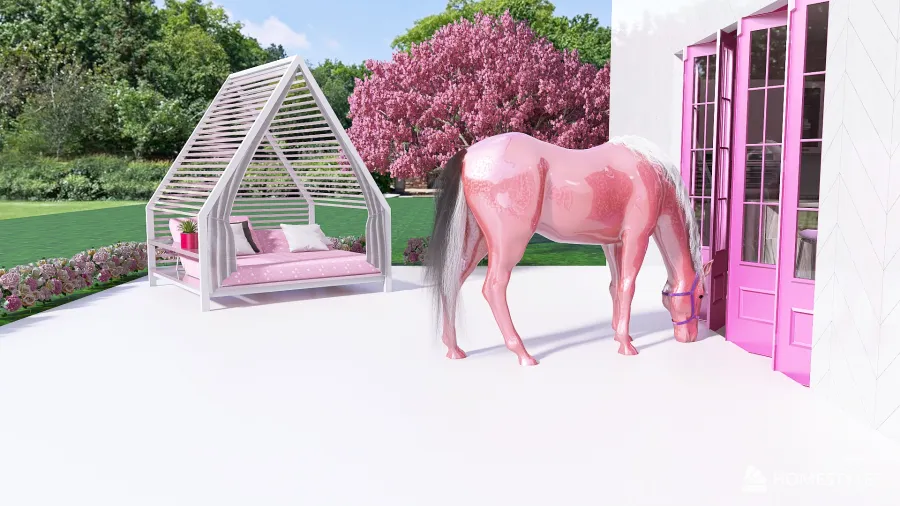 Barbie's Dream House 3d design renderings