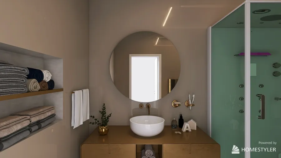 Resin Bathroom 3d design renderings