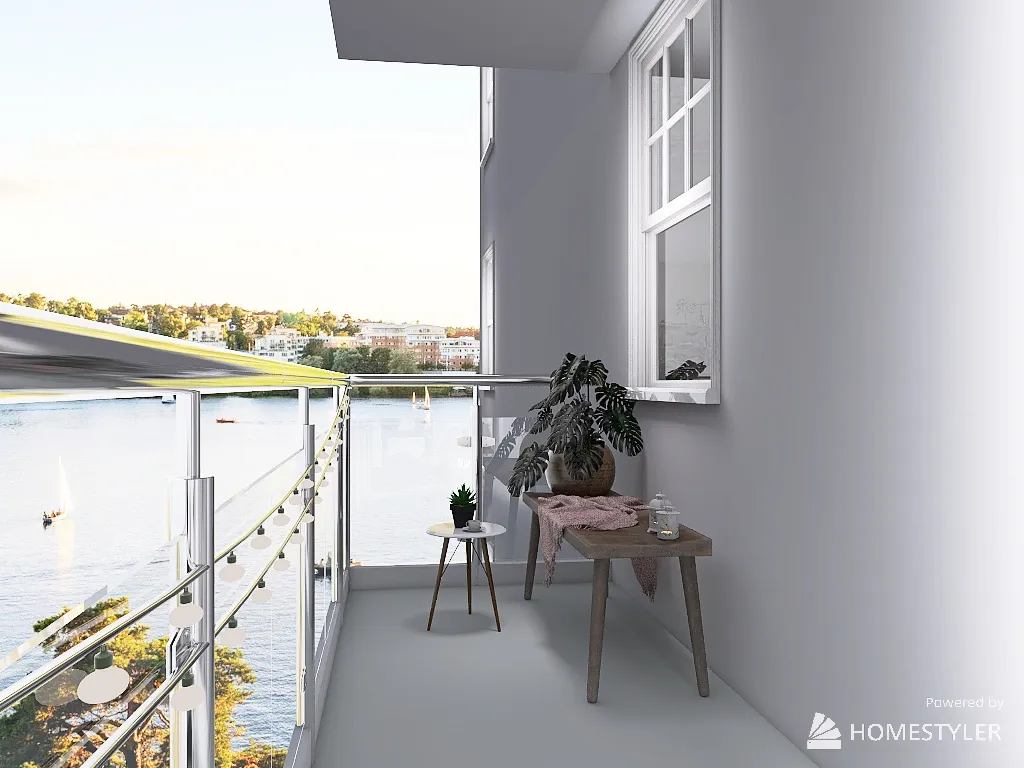 Balcony 3d design renderings