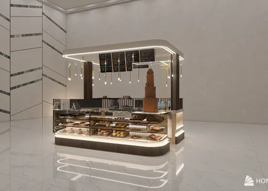 chocolate booth Design Rendering