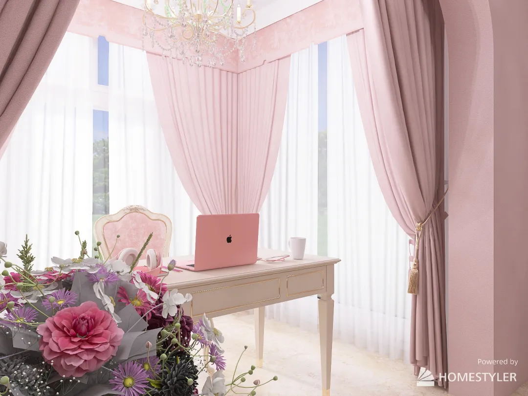 Спальня принцессы 3d design renderings