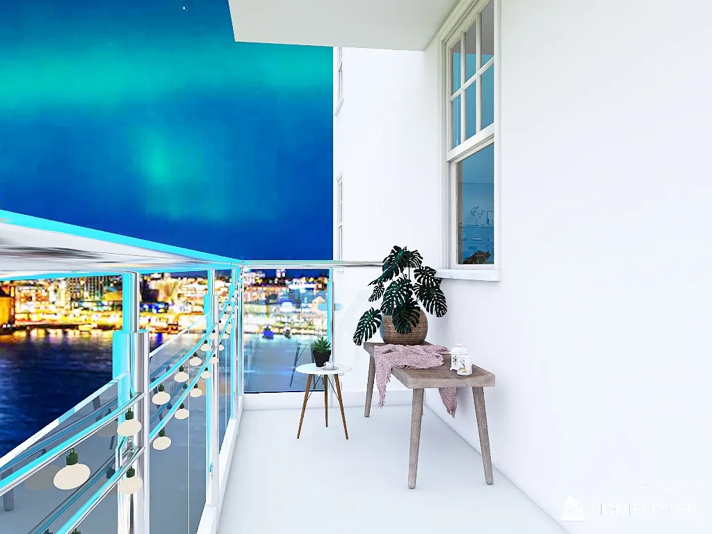 Balcony 3d design renderings