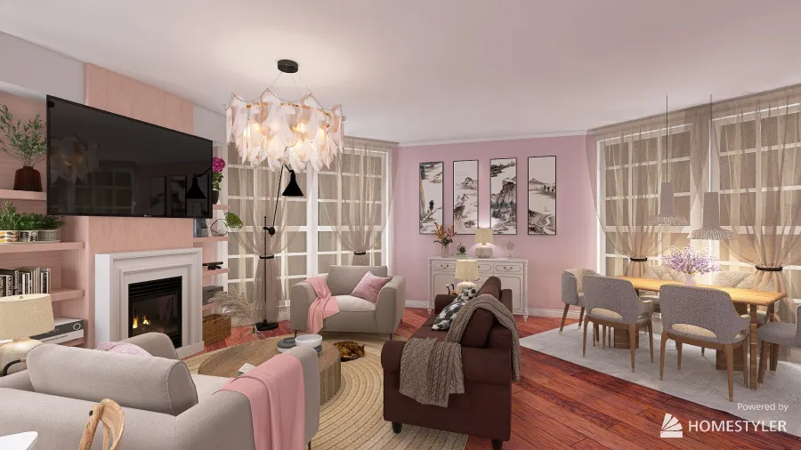Barbie Dream House for Web 3d design renderings