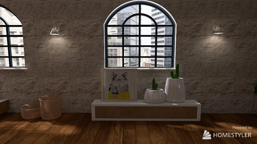 Appartement style scandinave 3d design renderings