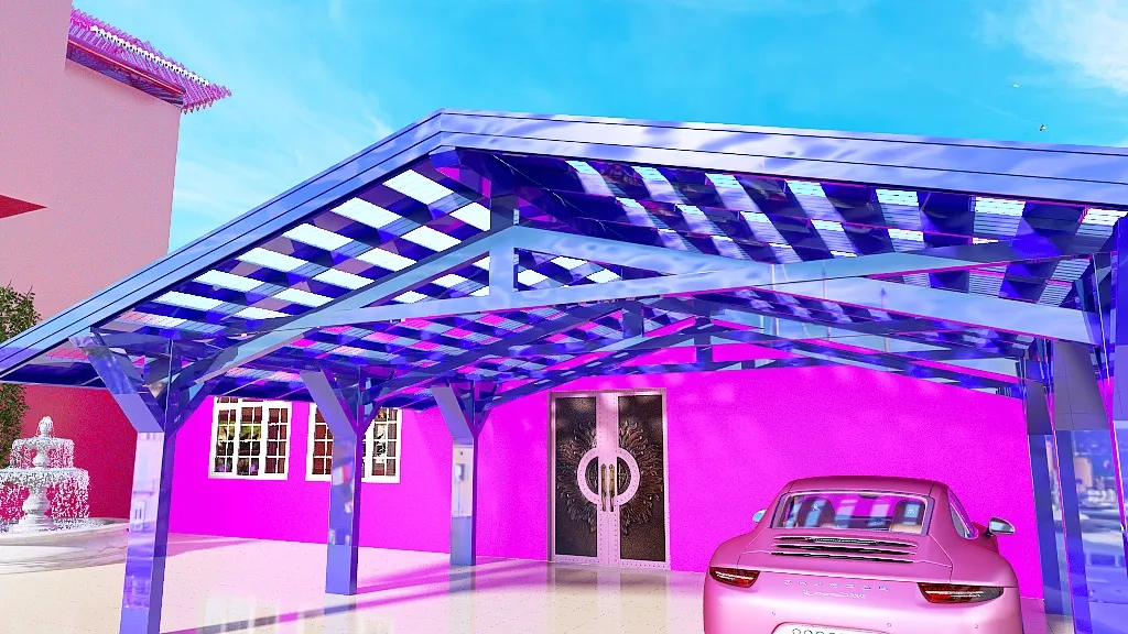 Barbie house 3d design renderings