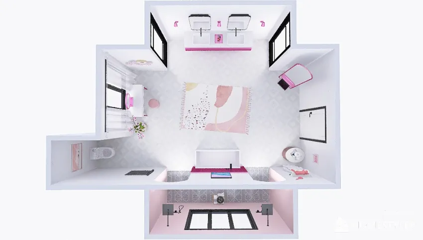 Modern Barbie Bathroom 3d design picture 28.3