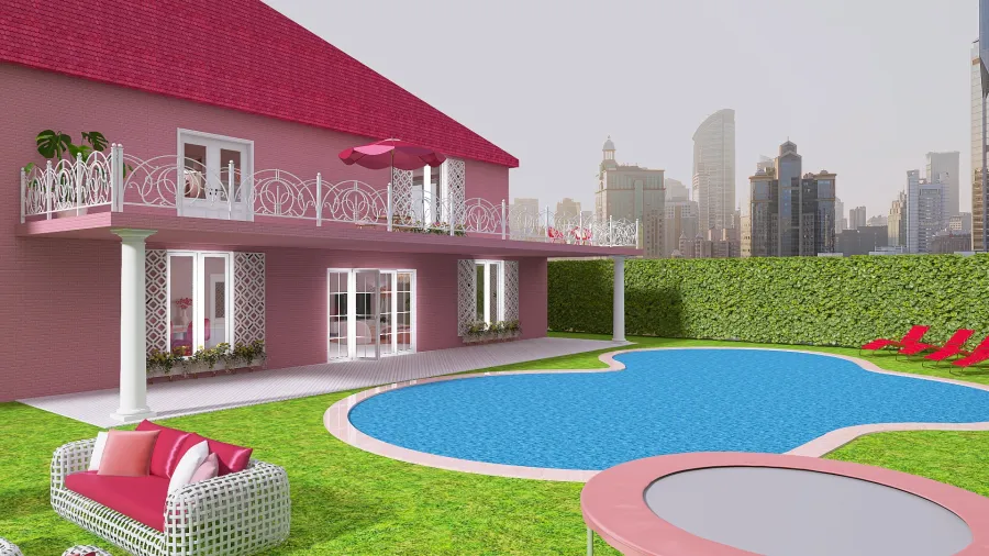 Barbie Dreamhouse 3d design renderings