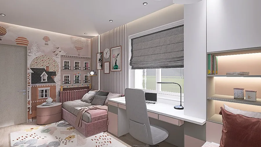 Детская спальня 3d design renderings