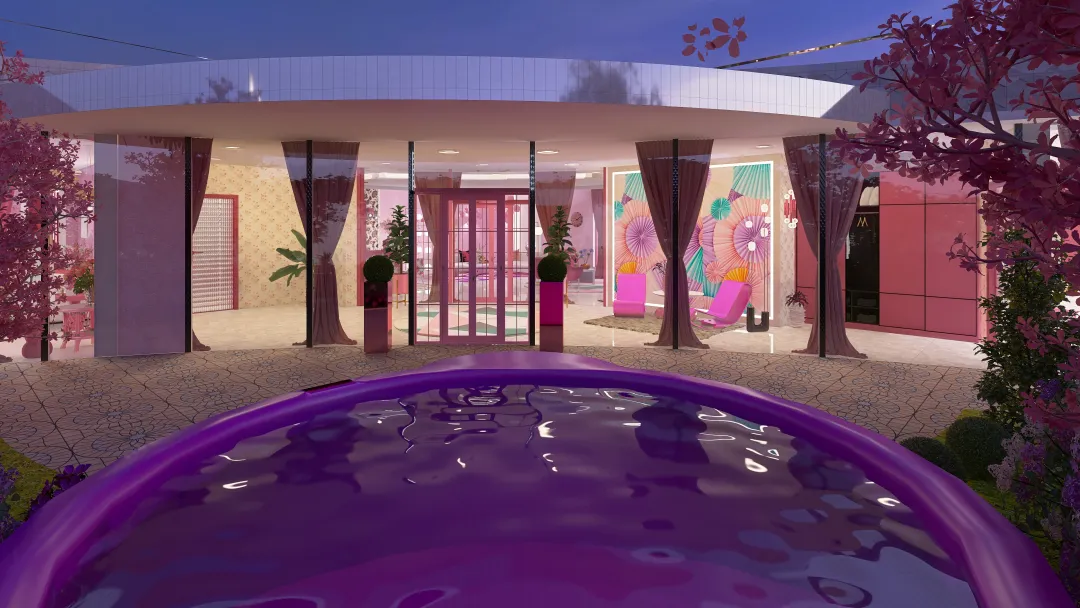 Barbie's house 3d design renderings
