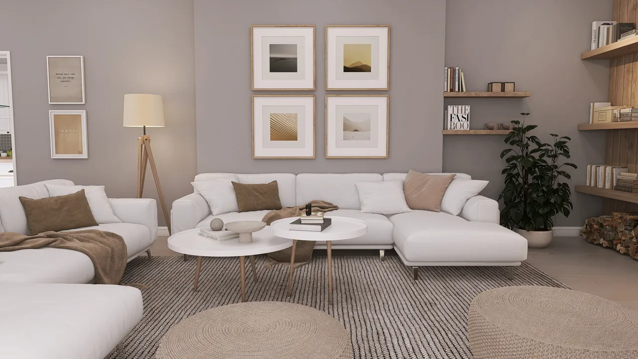 LivingDiningRoom 3d design renderings