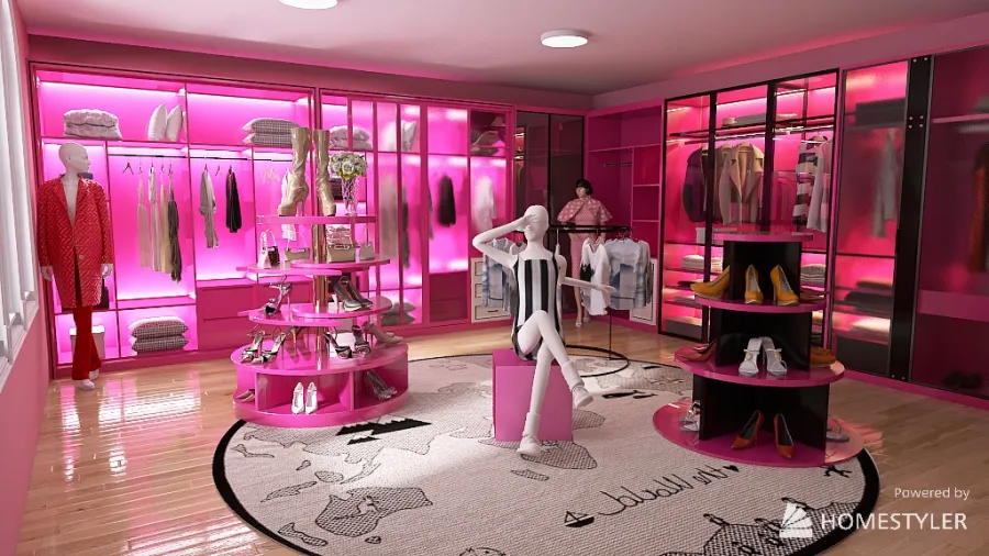 Barbie Dream House 3d design renderings