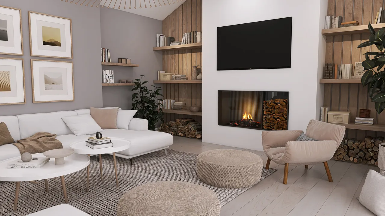 LivingDiningRoom 3d design renderings