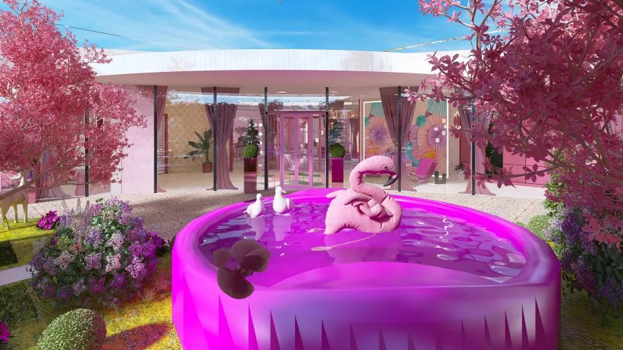 Barbie's house 3d design renderings