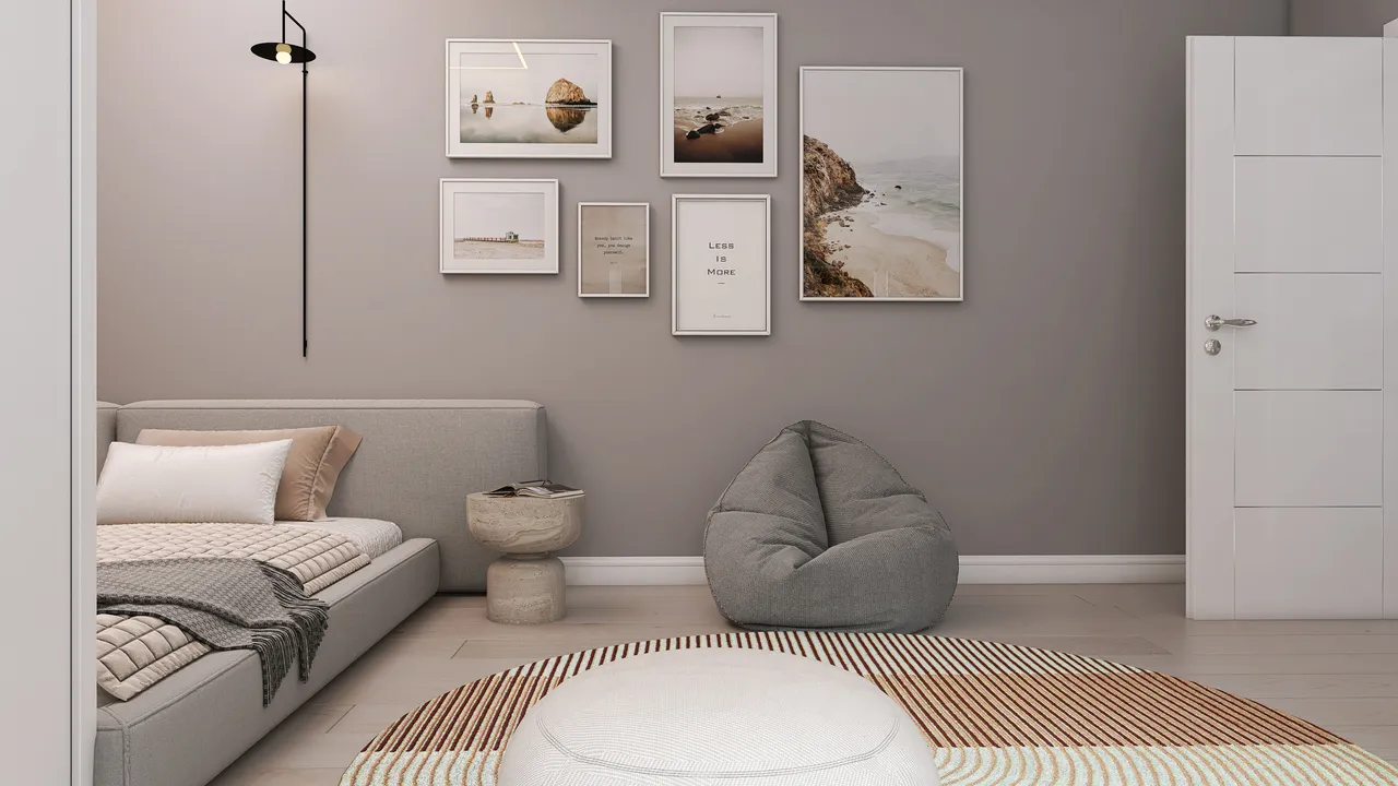 SecondBedroom 3d design renderings